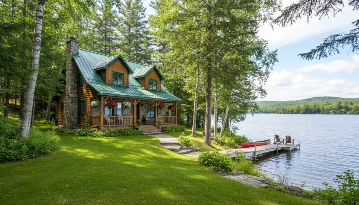 Rural property near Bonfield Ontario with surrounding farmland and forest