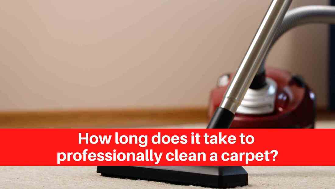 How long does it take to professionally clean a carpet?